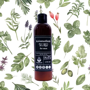 MagicHerb Krémtusfürdő shea olajjal - For men, fűszeres,karizmatikus illattal - 250 ml