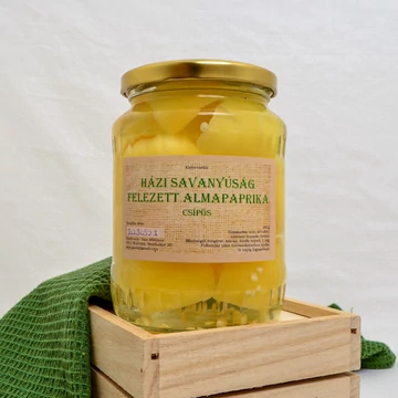 Kistermelői Házi savanyúság felezett almapaprika 720 ml