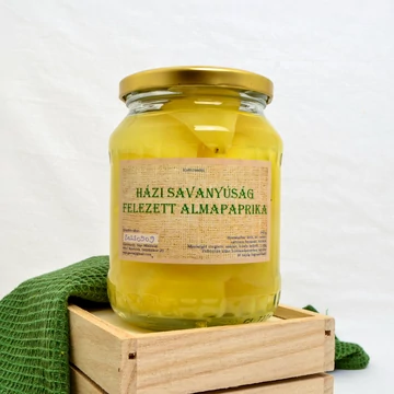 Kistermelői Házi savanyúság felezett almapaprika 720 ml