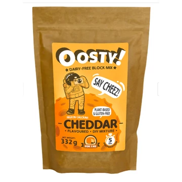 Oosty Cheddar ízű növényi alap mix 332g - 1kg növényi tömb elkészítéséhez