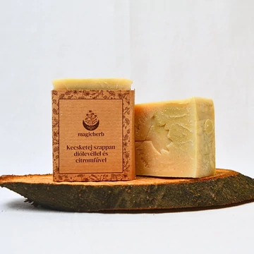 MagicHerb kézműves szappa kecsketejjel: Diólevéllel és citromfűvel