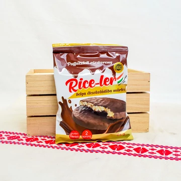 Rice-ler puffasztott rizskorong belga étcsokoládéba mártva 45g
