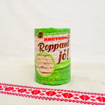 Roppant jó! puffasztott rizskorong Zöldfűszeres 100g
