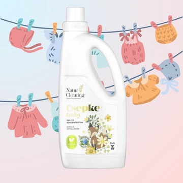 Csepke Baby hipoallergén Öblítő kamilla illattal 3m+  1 liter
