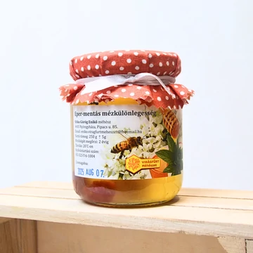 Virágfürt Méhészet Bazsalikom ízesítésű akácméz 250 g