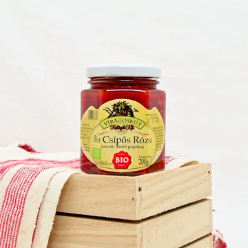 Virágoskút Bio Csípős Rózsa sózott darált paprika 200g 