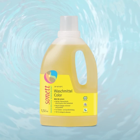 Sonett Folyékony mosószer színes ruhához menta, citrom 1,5l