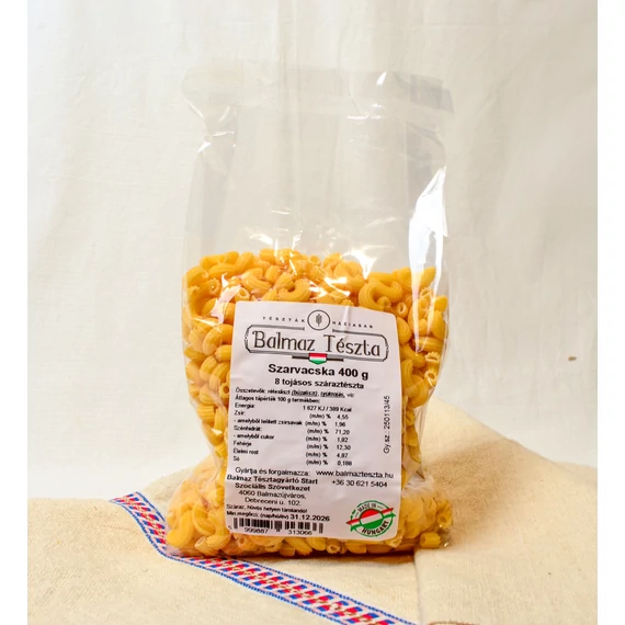 Balmaz Tészta Szarvacska 400g