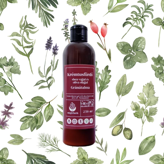 MagicHerb Krémtusfürdő shea olajjal - Gránátalma - 250 ml