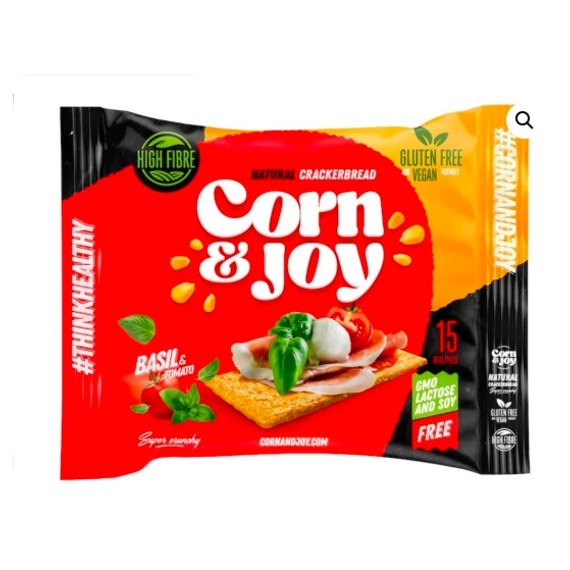 Corn&Joy Extrudált kenyér - bazsalikom, paradicsom  80g