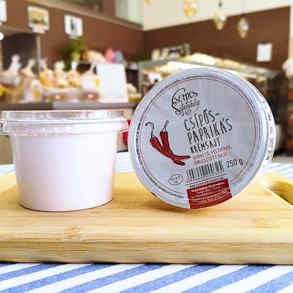 Cserpes Krémsajt - csípős-paprikás 250g