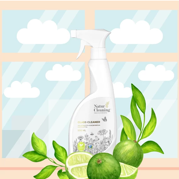 NaturCleaning Ablaktisztító Lime illattal 500 ml