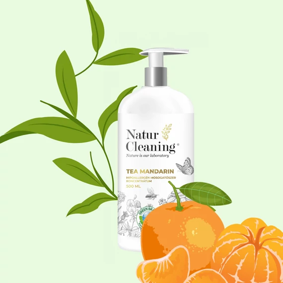 NaturCleaning Mosogatószer koncentrátum Tea mandarin  500 ml