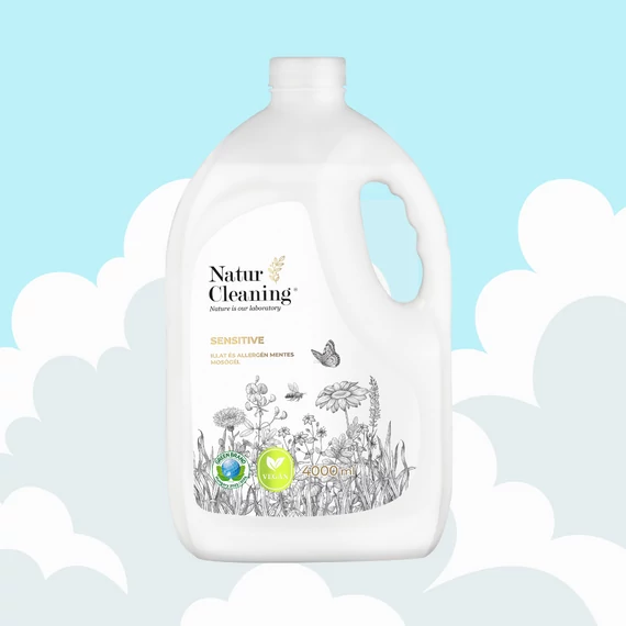 NaturCleaning Sensitive illat és alergénmentes Mosógél -4 liter