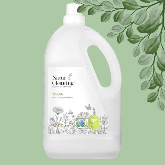 NaturCleaning Teafa Aloe hipoallergén Mosógél 4,5 liter